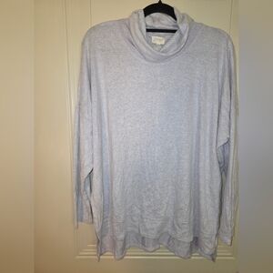 4 For $20 Soft Heather Gray Turtleneck Sweater Oversized Med P2P 28.5